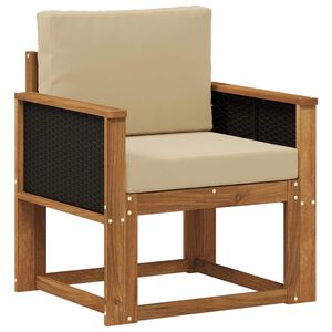vidaXL Sofa de milieu ext&eacute;rieur Bois d'Acacia Massif Naturel