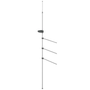vidaXL Porte-serviette 47x280 cm aluminium