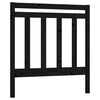 vidaXL T&ecirc;te de lit Noir 81x4x100 cm Bois massif de pin