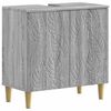 vidaXL Meuble sous Lavabo de Salle de Bain DELFT Sonoma gris
