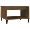 vidaXL Table basse Ch&ecirc;ne fum&eacute; 60x50x40 cm Bois d'ing&eacute;nierie