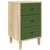 vidaXL Table de chevet GELEEN Ch&ecirc;ne Sonoma 36 x 33 x 60 cm