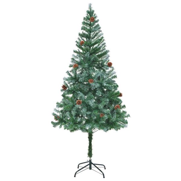 vidaXL Sapin de No&euml;l artificiel avec 300 LED Vert 180 cm PVC et Acier