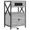 vidaXL Cabinet de chevet Gris Sonoma 40 x 31 x 60 cm Bois d'ing&eacute;nierie