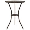 vidaXL Ensemble bistro de jardin 3 pcs Bronze Aluminium