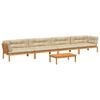 vidaXL Salon palette de jardin avec coussins 5pcs bois d'acacia massif