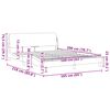 vidaXL Cadre de lit Dover gris 160x200 cm similicuir