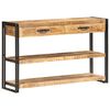 vidaXL Buffet 120x30x75 cm Bois de manguier massif brut