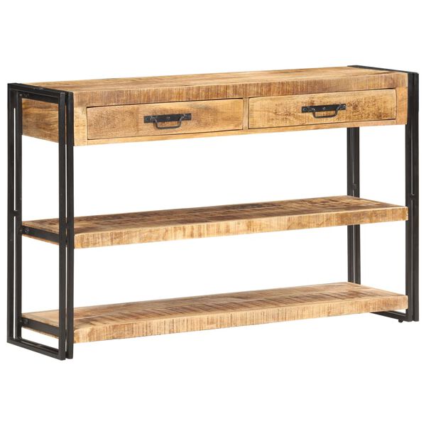 vidaXL Buffet 120x30x75 cm Bois de manguier massif brut