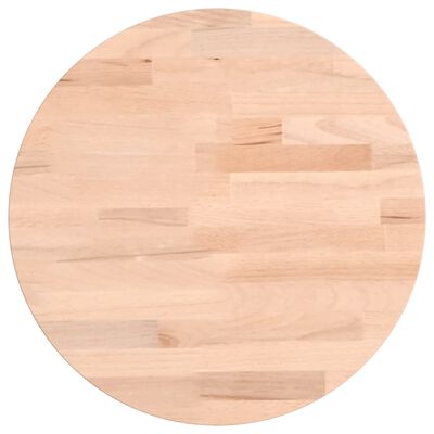 vidaXL Dessus de table Ø30x4 cm rond bois massif de hêtre