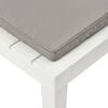 vidaXL Chaise de salon de jardin avec coussin Plastique Blanc