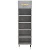 vidaXL Armoire &agrave; chaussures gris b&eacute;ton 30x35x105 cm bois d'ing&eacute;nierie