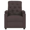 vidaXL Fauteuil de massage Marron foncé Tissu