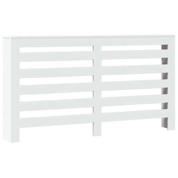 vidaXL Cache-radiateur blanc 149x20x82 cm bois d'ing&eacute;nierie