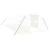 vidaXL Serre avec cadre en acier blanc 24 m&sup2; 8x3x2 m