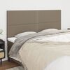 vidaXL T&ecirc;te de lit Taupe 180x5x118/128 cm Tissu