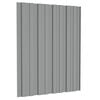 vidaXL Panneau de toiture 36 pcs Gris 60 x 45 cm Acier galvanis&eacute;