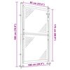 vidaXL Portail de jardin 100 x 175 cm en acier inoxydable