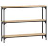 vidaXL Table console ch&ecirc;ne sonoma 100x22,5x75 cm bois d'ing&eacute;nierie