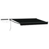 vidaXL Auvent r&eacute;tractable &eacute;lectrique Noir et anthracite 3,5 x 2,5 m