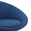 vidaXL Chaise pivotante &agrave; manger Bleu Tissu