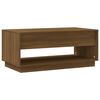vidaXL Table basse Ch&ecirc;ne marron 102,5x55x44 cm Bois d'ing&eacute;nierie
