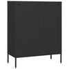 vidaXL Commode Noir 80x35x101,5 cm Acier