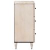 vidaXL Buffet Blanc 40 x 33,5 x 75 cm Bois de mangue massif