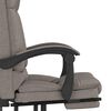 vidaXL Fauteuil de massage inclinable de bureau Taupe Tissu