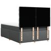 vidaXL Sommier &agrave; lattes de lit avec matelas Gris fonc&eacute; 140x190cm Tissu