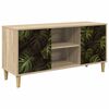 vidaXL Meuble TV ELBURG 102 x 33 x 50 cm Sonoma Bois d'ing&eacute;nierie