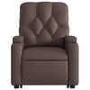 vidaXL Fauteuil inclinable de massage &eacute;lectrique marron similicuir