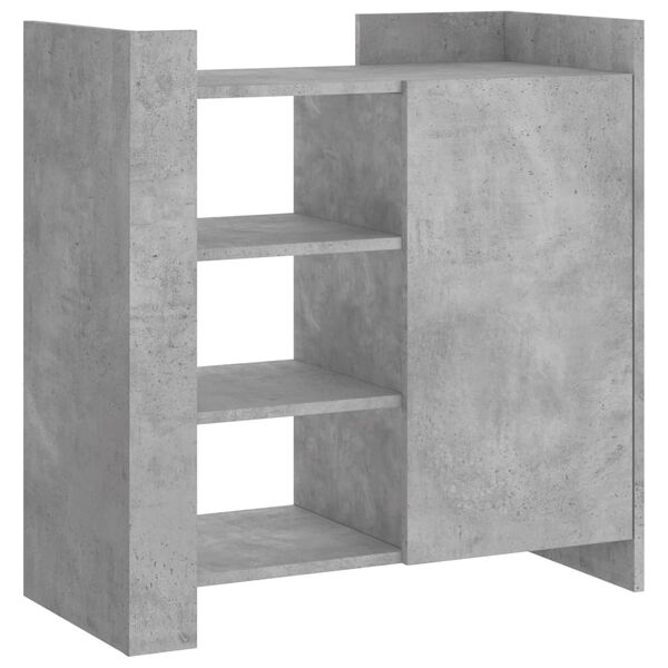 vidaXL Buffet gris b&eacute;ton 73,5x35x75 cm bois d'ing&eacute;nierie