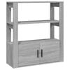 vidaXL Buffet Sonoma gris 80x30x90 cm Bois d'ing&eacute;nierie