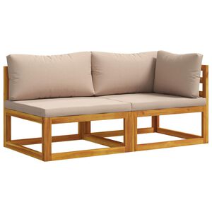 vidaXL Ensemble de canap&eacute; modulable avec coussins 2 pc 2 place