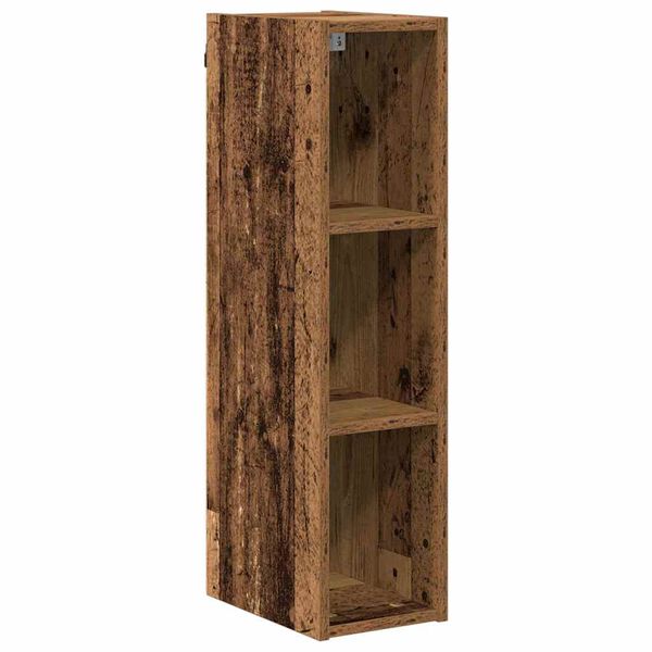 vidaXL Armoire suspendue avec stockage Bois ancien 20 x 29,5 x 80 cm