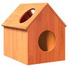 vidaXL Maison pour chat cire marron 41x50x50 cm bois de pin massif