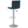 vidaXL Tabourets de bar lot de 2 bleu velours