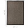 vidaXL Tapis à tissage plat d'extérieur 140x200 cm Marron foncé
