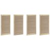 vidaXL Porte de Cabinet avec porte 4 pcs Naturel 140.5 x 2 x 59.5 cm