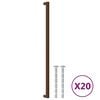 vidaXL Poign&eacute;es d'armoire 20 pcs bronze 480 mm acier inoxydable