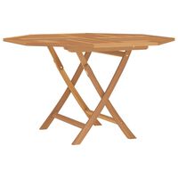 vidaXL Table pliable de jardin 120x120x75 cm bois massif de teck