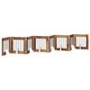 vidaXL Porte de chien pliable avec supports 8 pcs Bois ancien 60 cm