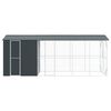 vidaXL Cage pour oiseaux Anthracite 645 x 208 x 247 cm Acier galvanis&eacute;