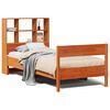 vidaXL Lit biblioth&egrave;que sans matelas cire marron 75x190 cm pin massif