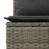 vidaXL Salon de jardin avec coussins 6 pcs gris r&eacute;sine tress&eacute;e acacia
