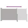 vidaXL Auvent lat&eacute;ral r&eacute;tractable de patio 120 x 300 cm Gris