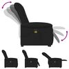vidaXL Fauteuil de massage inclinable Noir Tissu