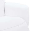 vidaXL Fauteuil inclinable avec repose-pieds blanc similicuir