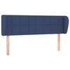 vidaXL T&ecirc;te de lit avec oreilles Bleu 147x23x78/88 cm Tissu